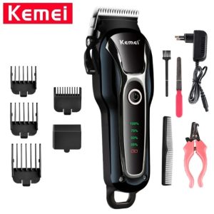 Tondeuse À Cheveux Électrique Rechargeable Pour Animaux De Compagnie, kit de Toilettage à cheveux pour animaux de compagnie KEMEI KM-1991