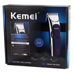 Tondeuse électrique professionnelle rechargeable pour homme et enfant, kit de coupe de cheveux KEMEI KM-5020