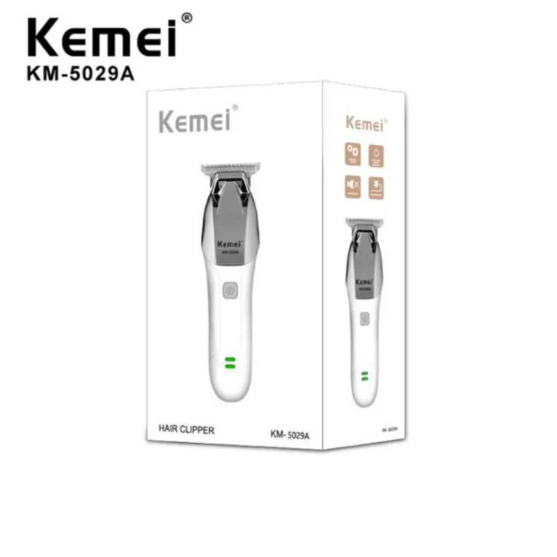 Tondeuse à rasoir pour hommes, puissante, Rechargeable par USB, lame en T, KEMEI KM-5029A