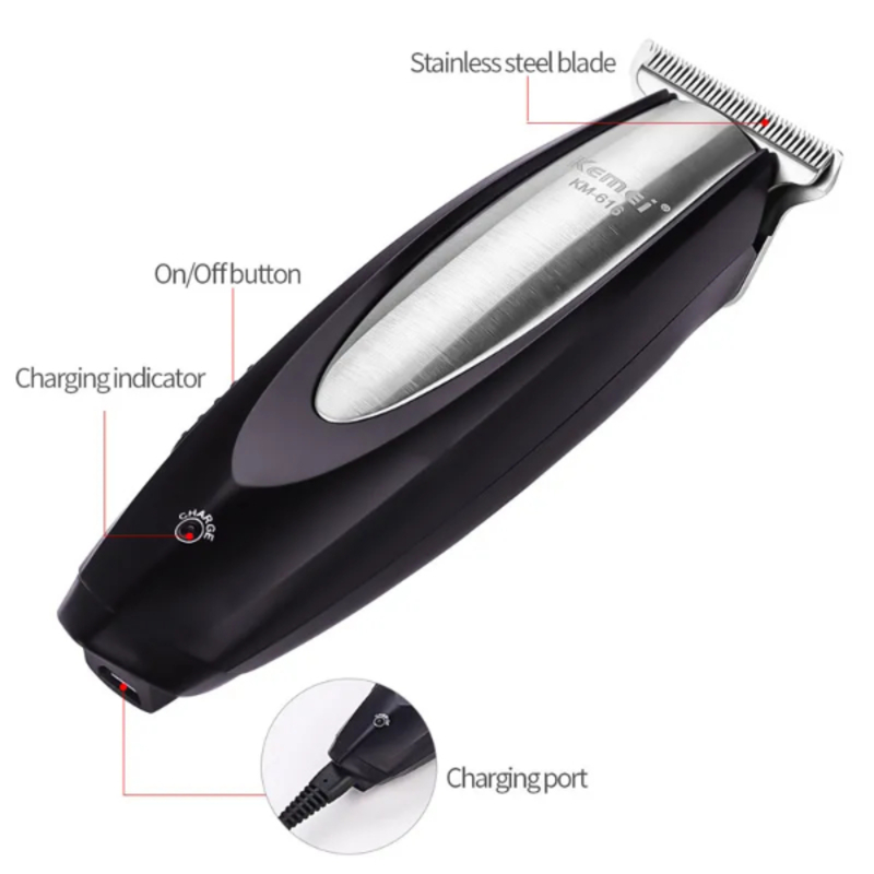 Tondeuse à Cheveux Professionnel Electrique rasoir à faible bruit bébé pour hommes KEMEI KM-616