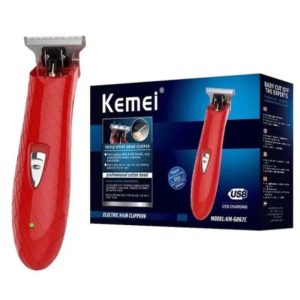 Tondeuse à cheveux professionnelle rechargeable USB KM-6267C, appareil pour couper les cheveux