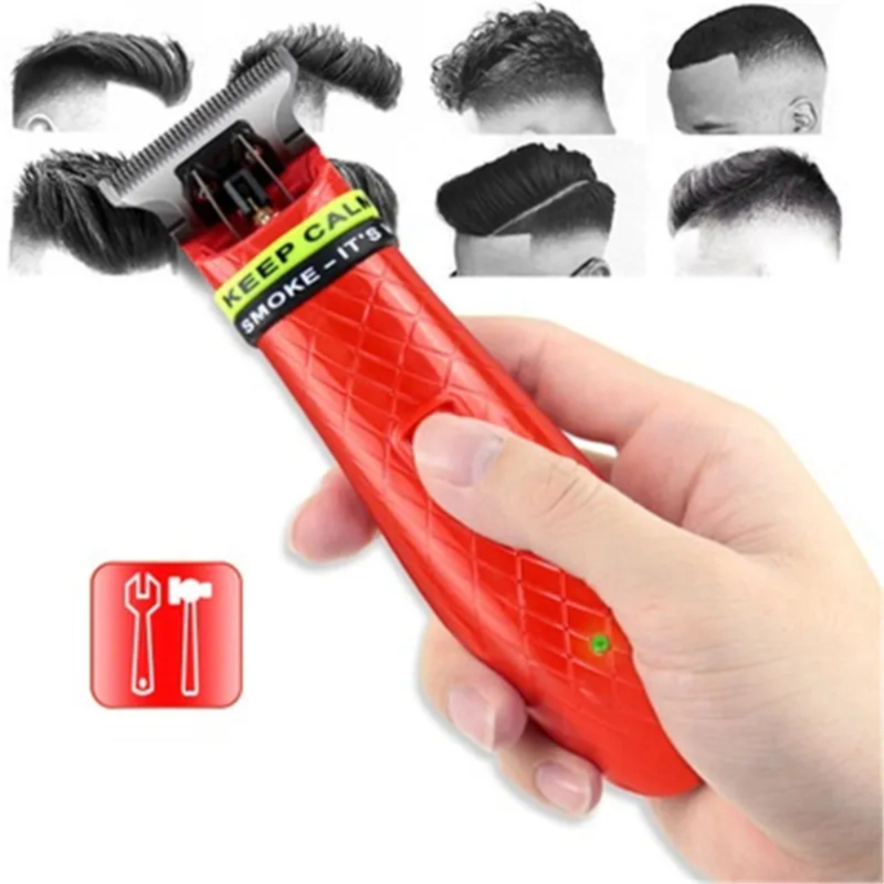 Tondeuse à cheveux professionnelle rechargeable USB KM-6267C, appareil pour couper les cheveux