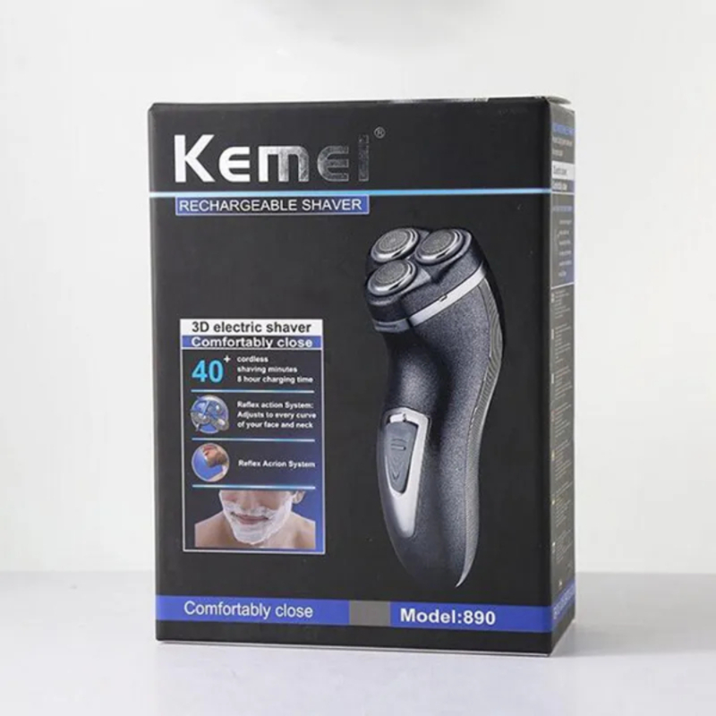 Rasoir Tondeuse Électrique Rechargeable Kemei KM-890