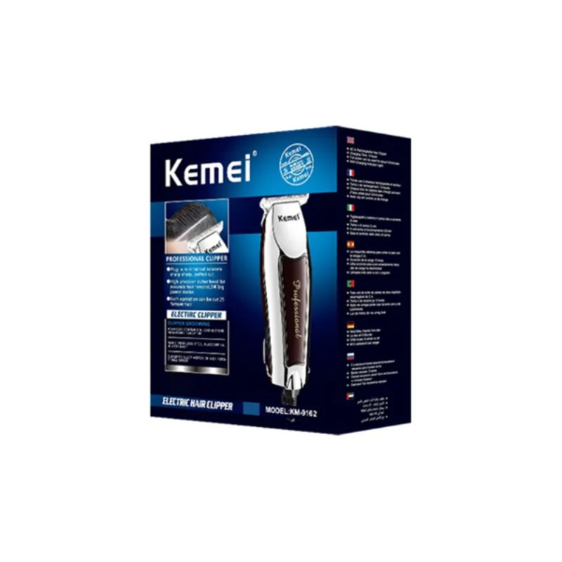Tondeuse à cheveux électrique Rechargeable professionnelle KEMEI KM-9162