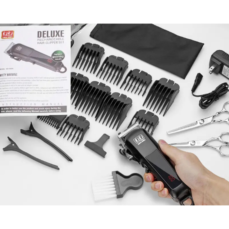 Tondeuse Deluxe professionnel rechargeable batterie résistant coupe millimétrée deluxe KIKI NEW GAIN NG-888A