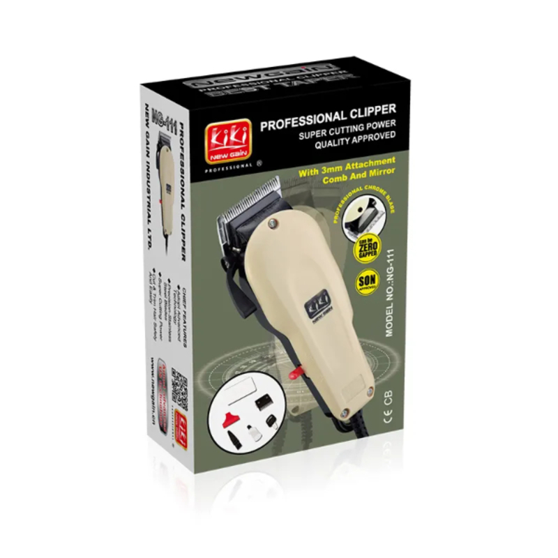 Tondeuse à Cheveux Pour Hommes, Barbier Professionnel, moteur AC, Haute Puissance KIKI NEW GAIN NG-111PLUS