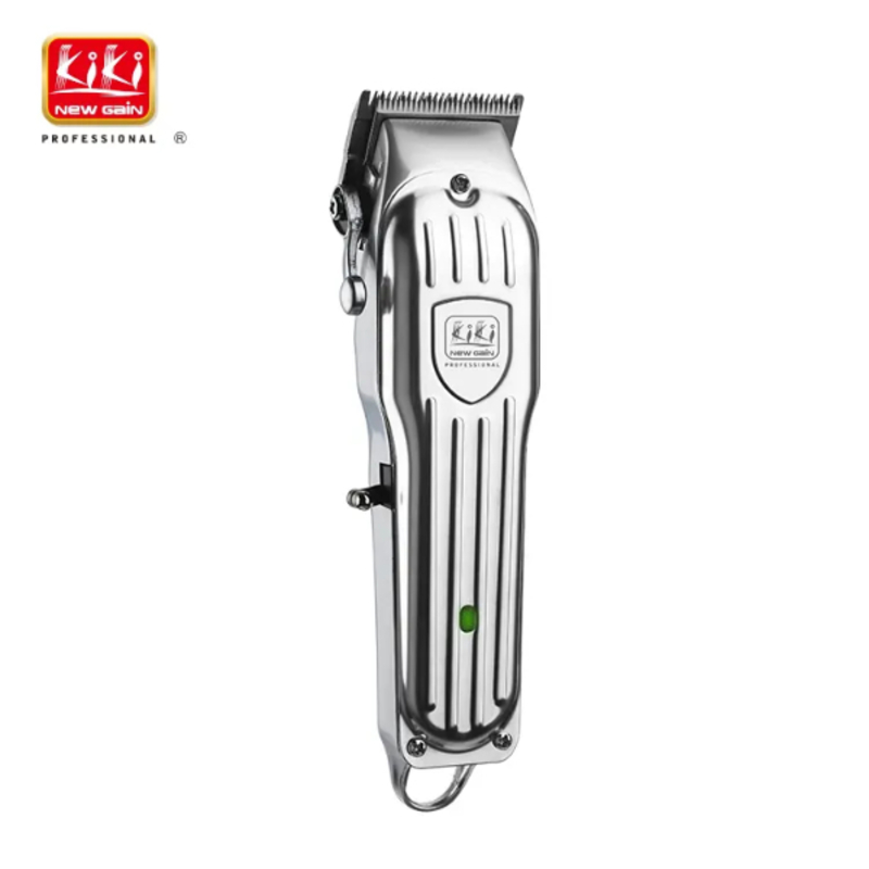 Tondeuse à Cheveux Rechargeable Tout en Métal Avec Guide Peigne Ensemble 6500 Moteur et Barbier KIKI NEWGAIN NG-112