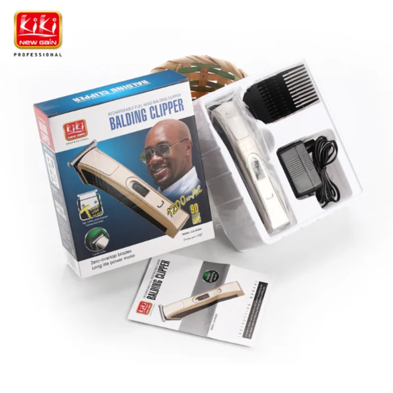 Tondeuse à cheveux électrique Rechargeable professionnel, Machine de découpe de cheveux, barbe Trimer NEW GAIN KIKI C24-HC005 BALDING