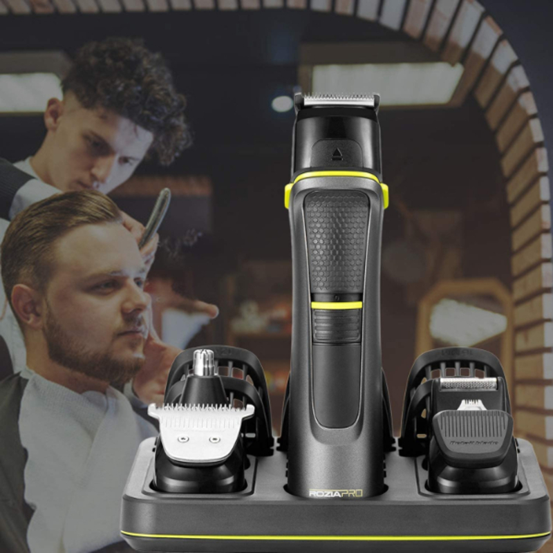 Tondeuse à cheveux électrique professionnelle tout-en-un pour hommes, ensemble de tondeuse à barbe, Kit de toilettage Sans fil ROZIA PRO HQ5950 / 14 IN 1