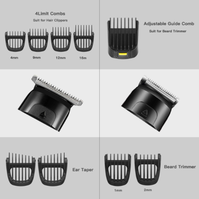 Tondeuse à cheveux électrique professionnelle tout-en-un pour hommes, ensemble de tondeuse à barbe, Kit de toilettage Sans fil ROZIA PRO HQ5950 / 14 IN 1