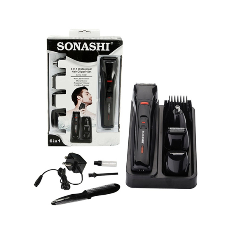 TONDEUSE A CHEVEUX RECHARGEABLE 6 IN 1 SONASHI SHC-1041
