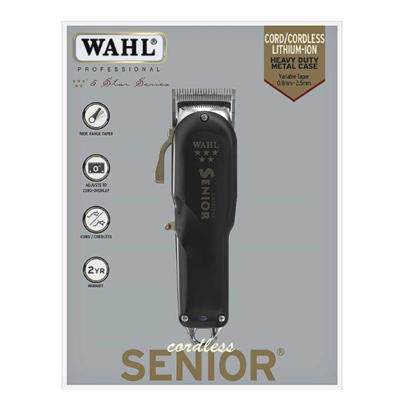 TONDEUSE DE COUPE A CHEVEUX PROFESSIONNELLE AVEC ET SANS FIL. WAHL CORDLESS SENIOR