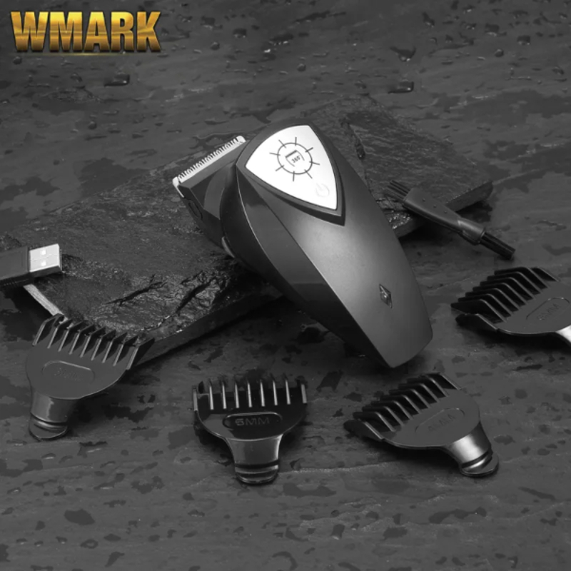 Tondeuse à cheveux sans fil, avec peigne de guidage, chargeur USB, KIT de coupe de cheveux, utilisation à la maison WMARK C09-HC010