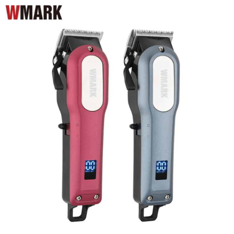 Tondeuse Professionnelle Pour Coupe De Cheveux, Appareil Rechargeable Sans Froid Avec Ecran LCD WMARK NG-101