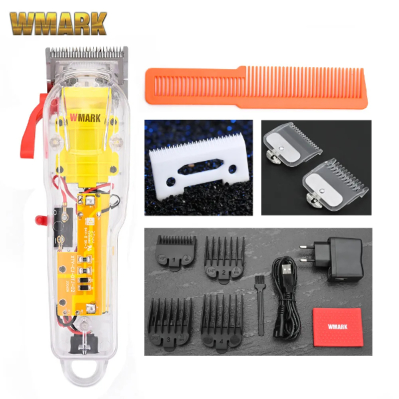 Tondeuse à Cheveux Electrique, Totale Transparente WMARK NG-108A