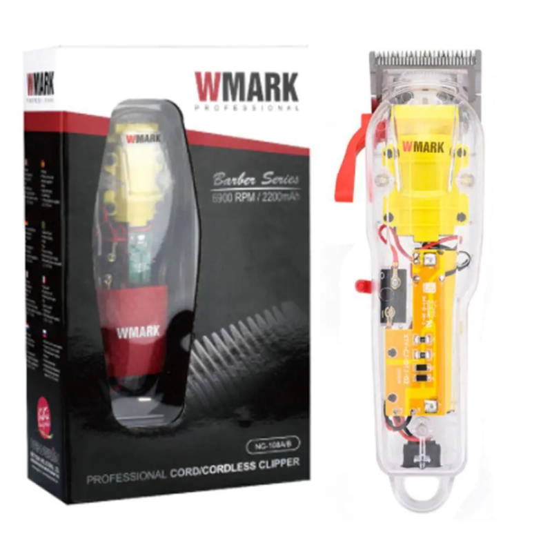 Tondeuse à Cheveux Electrique, Totale Transparente WMARK NG-108A