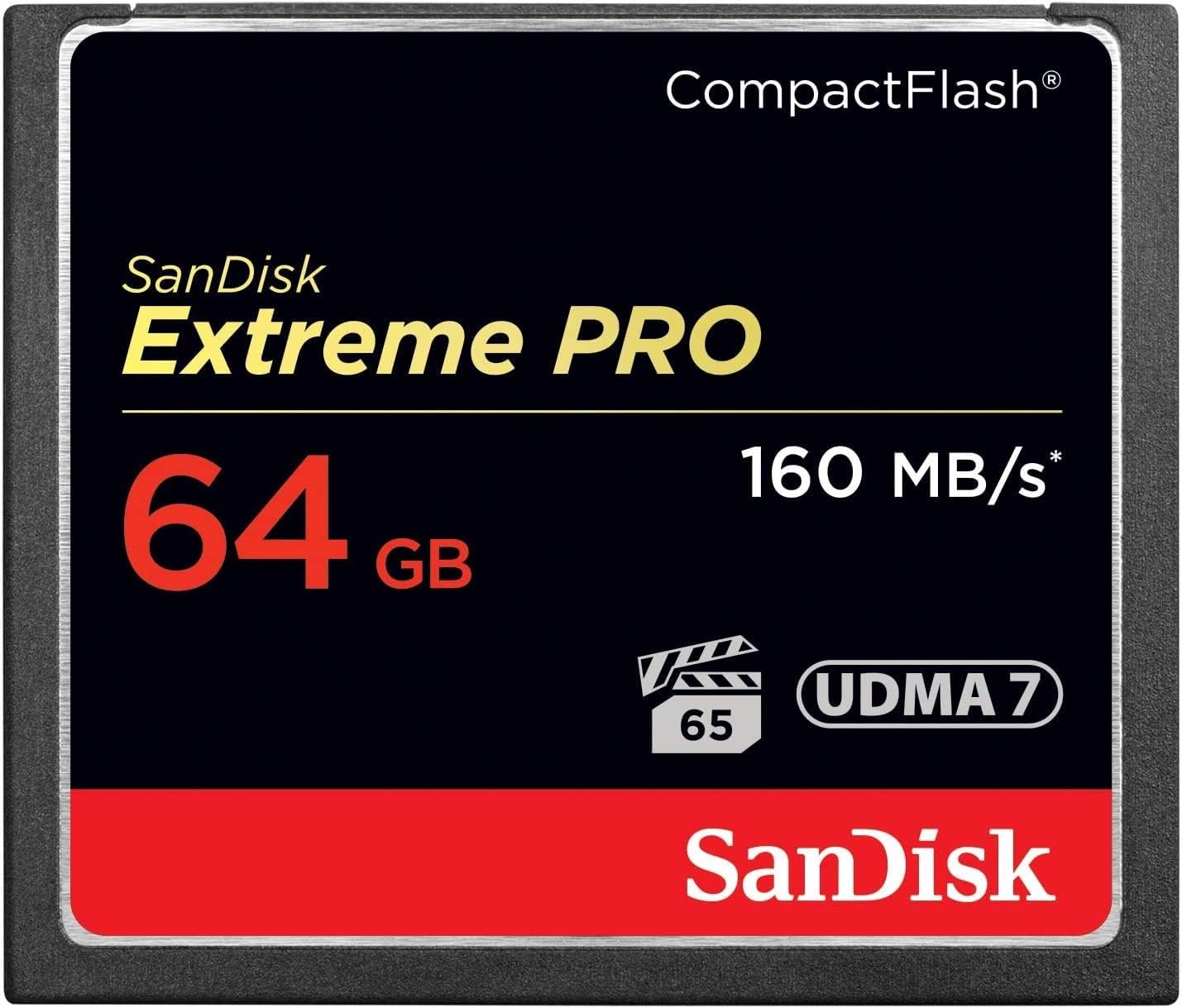 SANDISK CARTE MEMOIRE EXTREME PRO CAMPACTFLASH CARD 64GB