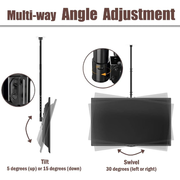 SUPPORT TV PLAFONNIER D03 42"-75" – Image 6