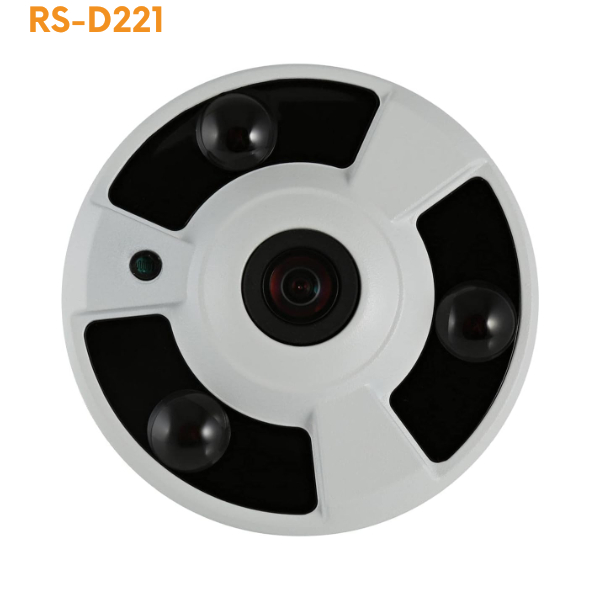 Oeil Caméra Analogique 360° VR Panoramique HD 2 Mégapixels à œil-poisson Fosvision RS-D221