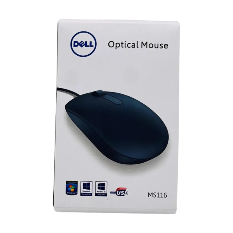 Souris Filaire USB DELL MS116 Noir