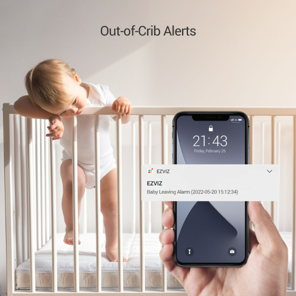 EZVIZ - Caméra IP Wi-Fi intérieur Pour Bébé Alimenté par Batterie 2MP - CS-BM1. – Image 2