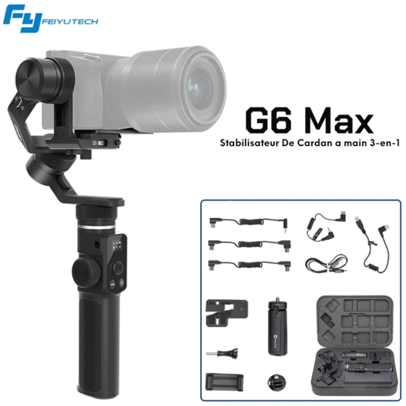 Stabilisateur de cardan portatif 3 axes FeiyuTech G6Max