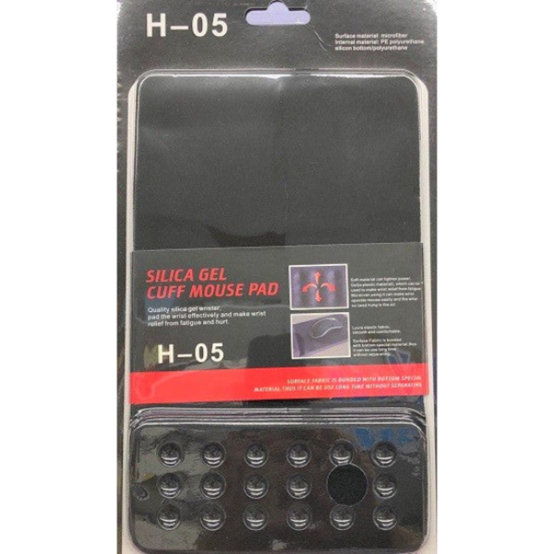 Tapis de souris ergonomique antidérapant avec repose-poignets H-05