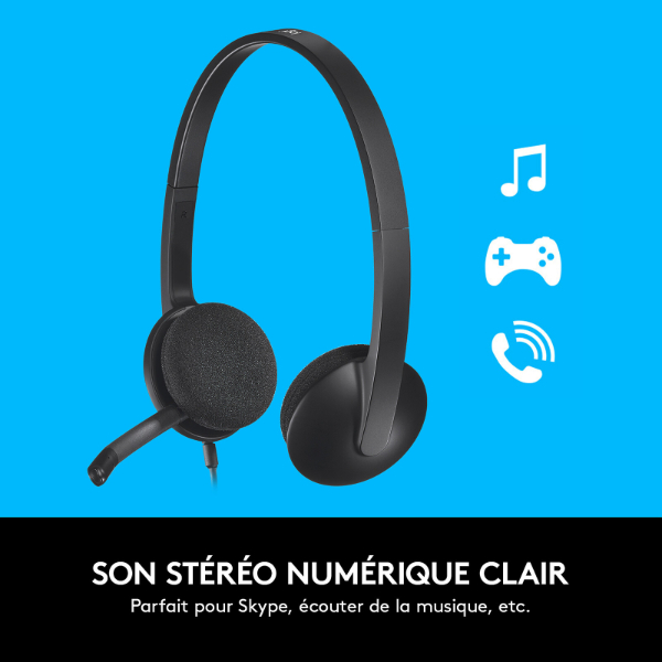 Casque Ordinateur USB Filaire Logitech H340 – Image 5