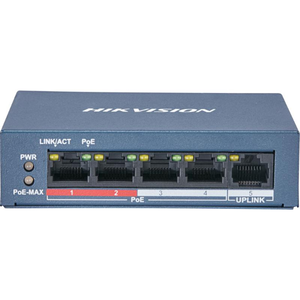 Switch POE Fast Ethernet 4 ports non administré HIKVISION DS-3E0105P-E/M 5mp