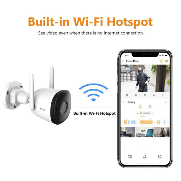 Imou - Caméra IP Wifi extérieur Bullet 2C 2MP IPC-F22P – Image 3