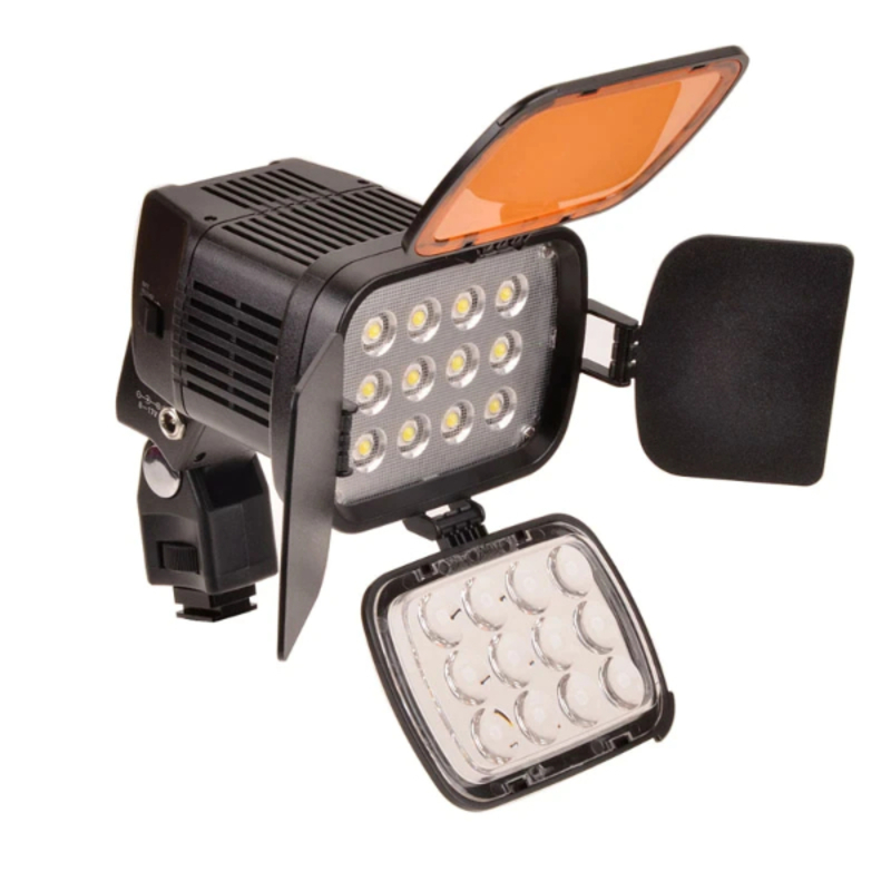 Eclairage / minette LED pour appareil photo reflex numérique. Très bonne luminosité pour prendre des vidéos.