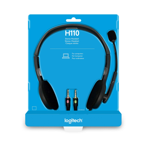 Casque Ordinateur Filaire Logitech H110 avec micro – Image 2