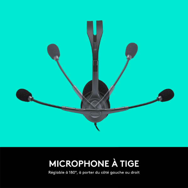 Casque Ordinateur Filaire Logitech H111 avec micro – Image 7