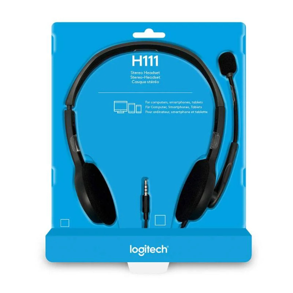 Casque Ordinateur Filaire Logitech H111 avec micro – Image 2