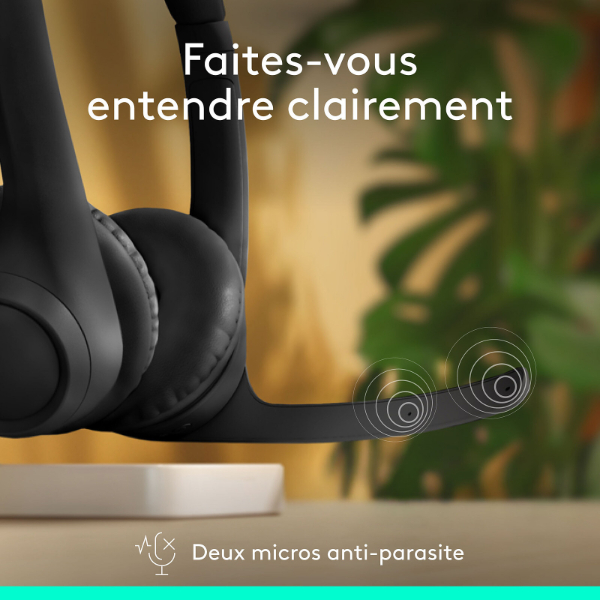 Jabra - Casque Ordinateur sans fil - Bluetooth 5.3 - microphone anti-bruit - 20 heures d'autonomie – Image 4