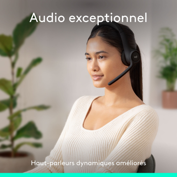 Jabra - Casque Ordinateur sans fil - Bluetooth 5.3 - microphone anti-bruit - 20 heures d'autonomie – Image 5