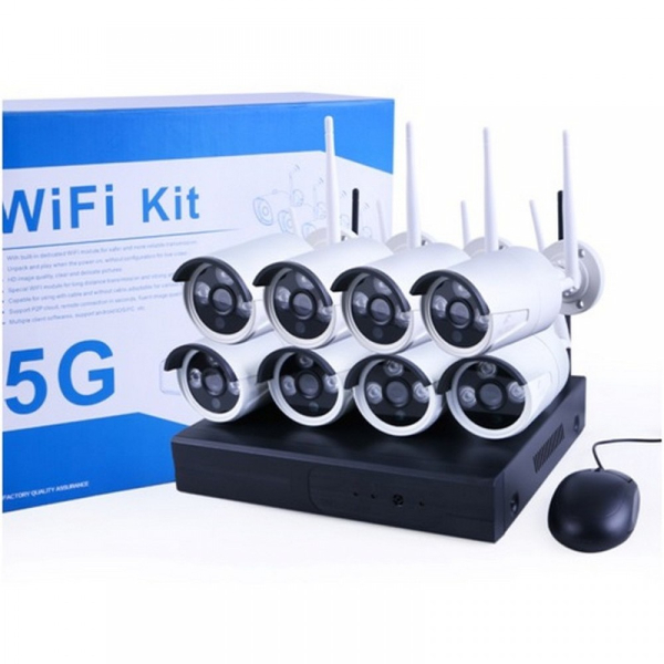 Kit 8 de Caméra Surveillance (Vidéosurveillance) WiFi Intelligent 5G NVR – Image 2