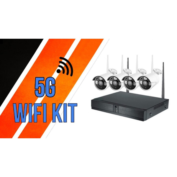 Kit 4 de Caméra Surveillance (Vidéosurveillance) WiFi Intelligent 5G NVR – Image 2