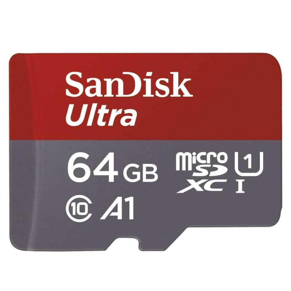 SANDISK CARTE MEMOIRE MICRO SD 64GB ULTRA MICROSDXC UHS-I CARD
