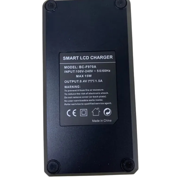 CHARGEUR NUMERIQUE SONY BC-F970A AVEC ECRAN LCD – Image 2