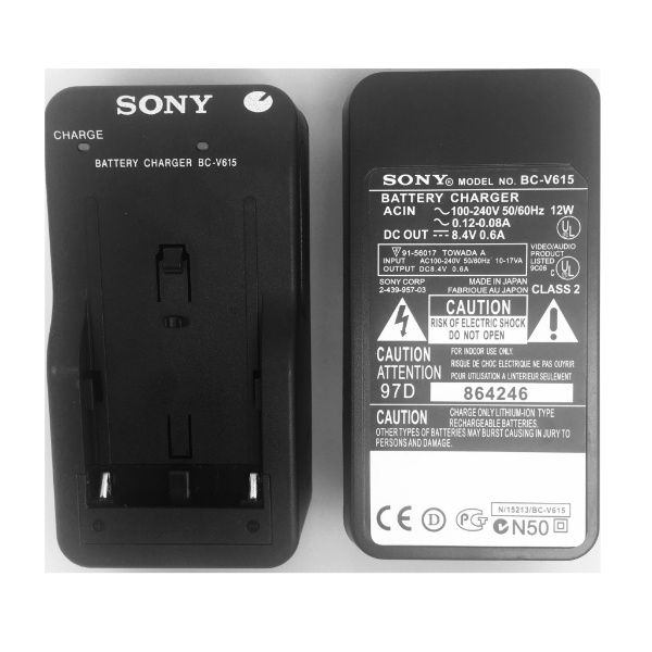 CHARGEUR NUMERIQUE SONY BC-V615 POUR BATTERIE SONY – Image 2