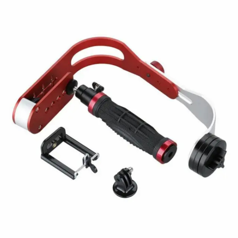 Stabilisateur d’appareil photo numérique portable en aluminium, support de poignée de Léger pour caméra DSLRs, HD DSLRs-KOR et Smartphone