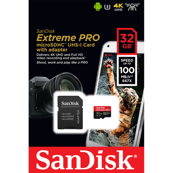 Carte mémoire MicroSDHC UHS-I U3 V30 A1 32Gb – Image 2