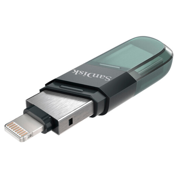 Clé USB 256Gb à double connectique USB / Lightning (Sea Green) – Image 4