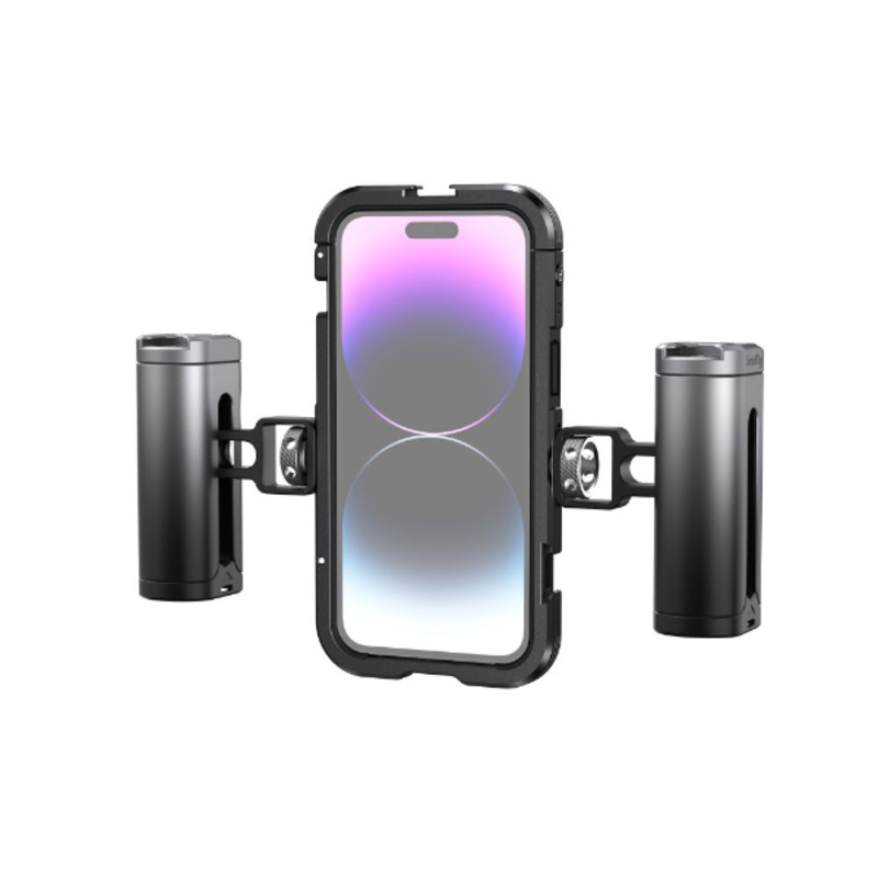Kit de cage vidéo mobile (double portable) pour iPhone 14 Pro Max SmallRig 4078