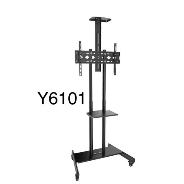 Support Télévision - Sur pied chariot réglable - Pour écrans LCD de 32' à 75'