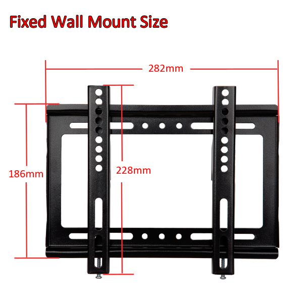Support mural TV fixe Airflux 14-42 pouces – Image 5
