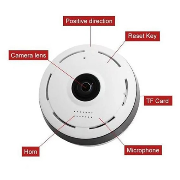camera V380 sans Fil WiFi Surveillance à Distance réseau de Mobile téléphone Maison 360 degrés Moniteur panoramique – Image 5