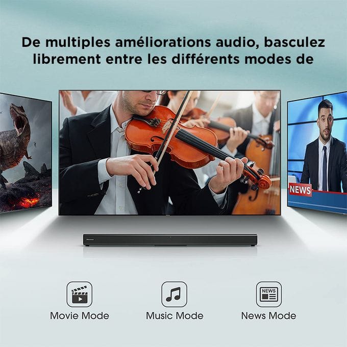 BARRE DE SON HISENSE 120W HS205 2.0 Vente achat Dakar Sénégal