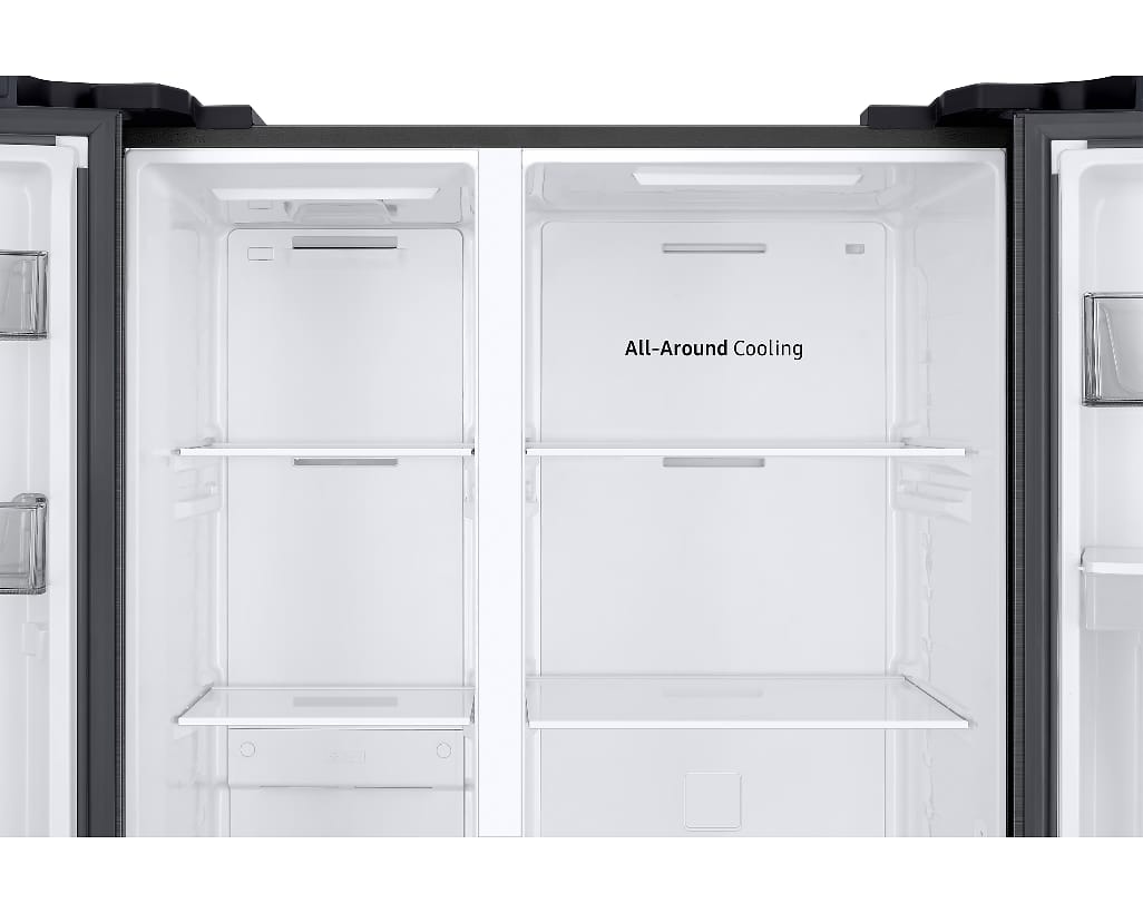 REFRIGERATEUR SAMSUNG SIDE BY SIDE 2PORTES AVEC FONTAINE 578L NOIR MAT RS57DG4100B4